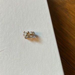 Camellia bracelet charm- bear hug with red hat